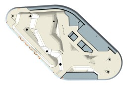 Plan view of floor 2 of F51, showing the street section